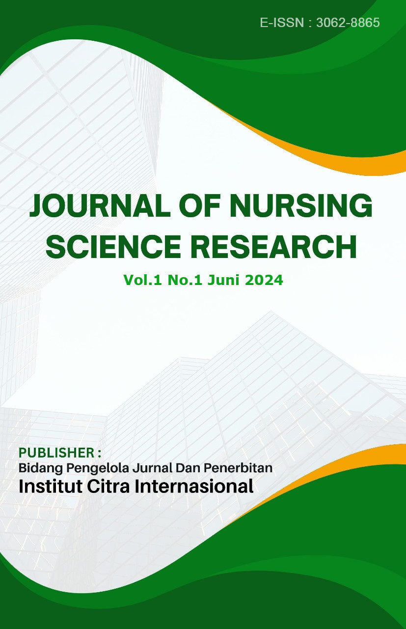 					View Vol. 1 No. 1 (2024): Journal of Nursing Science Research
				